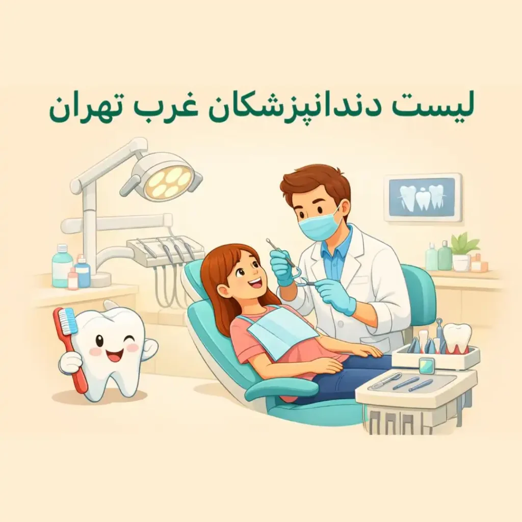 لیست دندانپزشکان غرب تهران