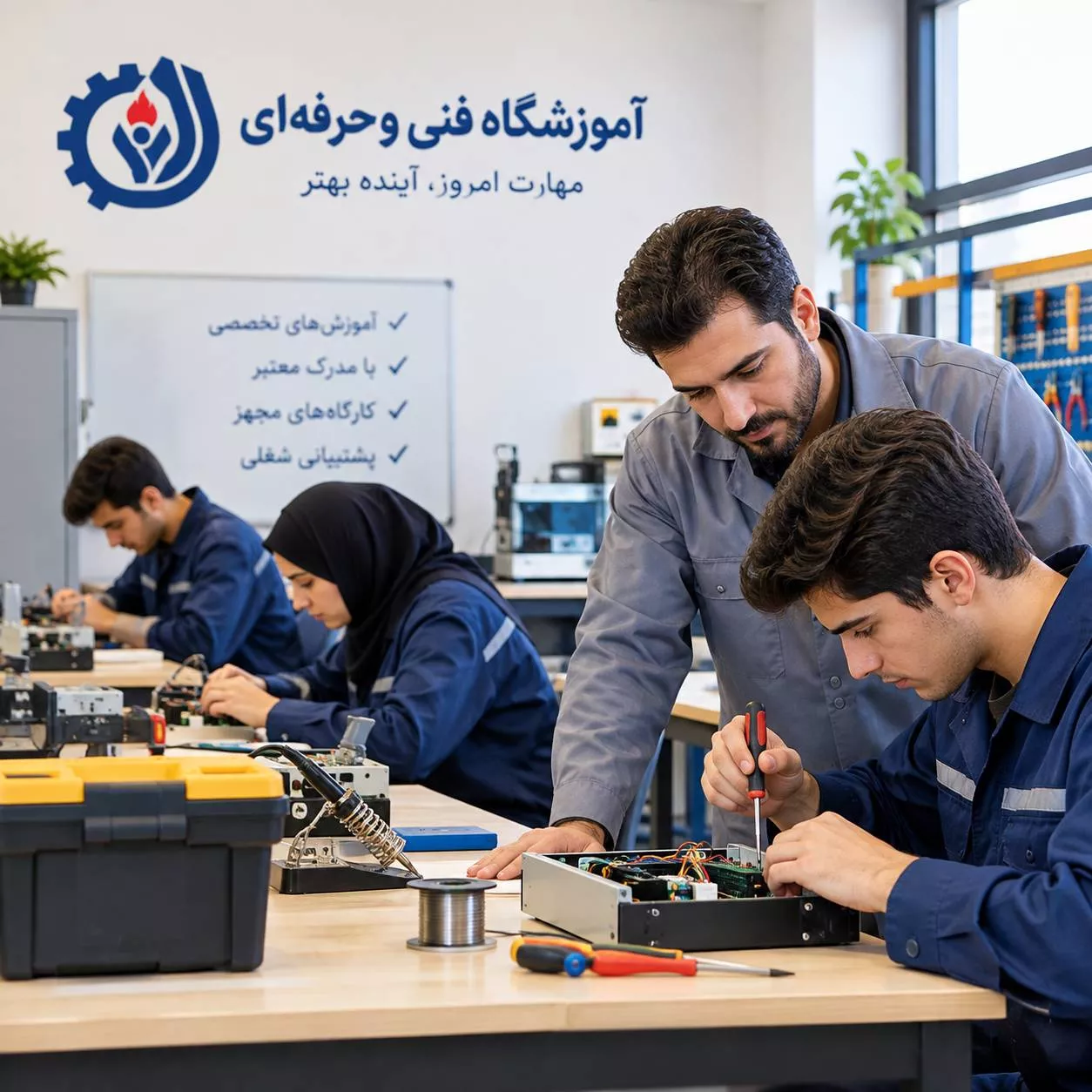 آموزشگاه فنی و حرفه ای در خیابان کارگر